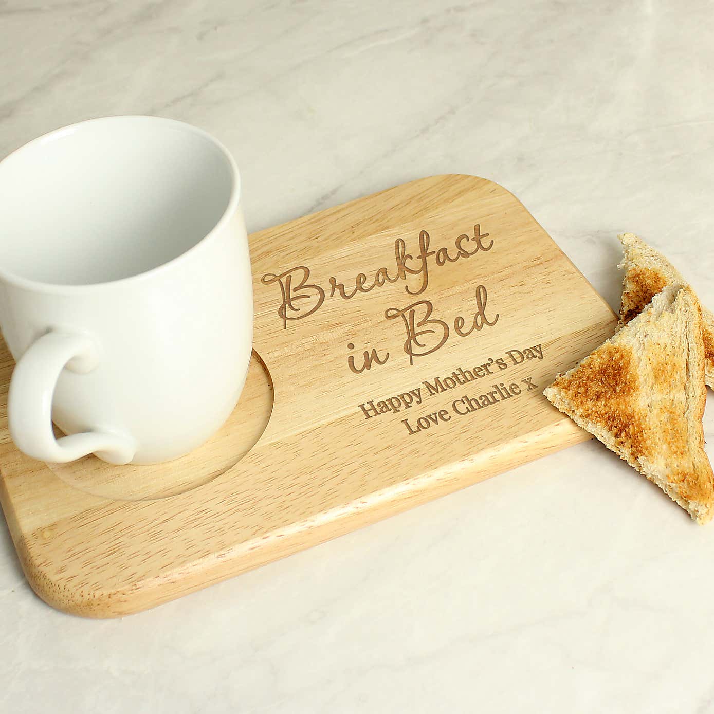 Personalised Wooden Coaster Tray