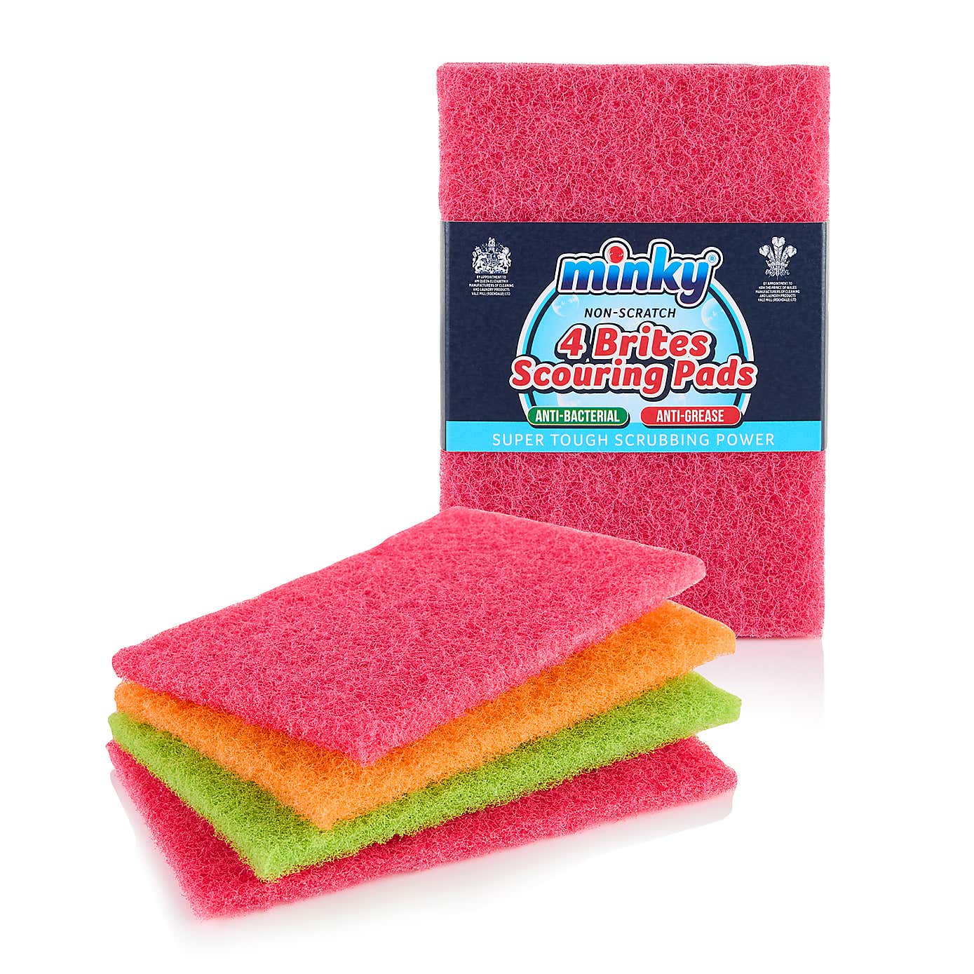 Minky Brites Flat Scourers 4 Pack