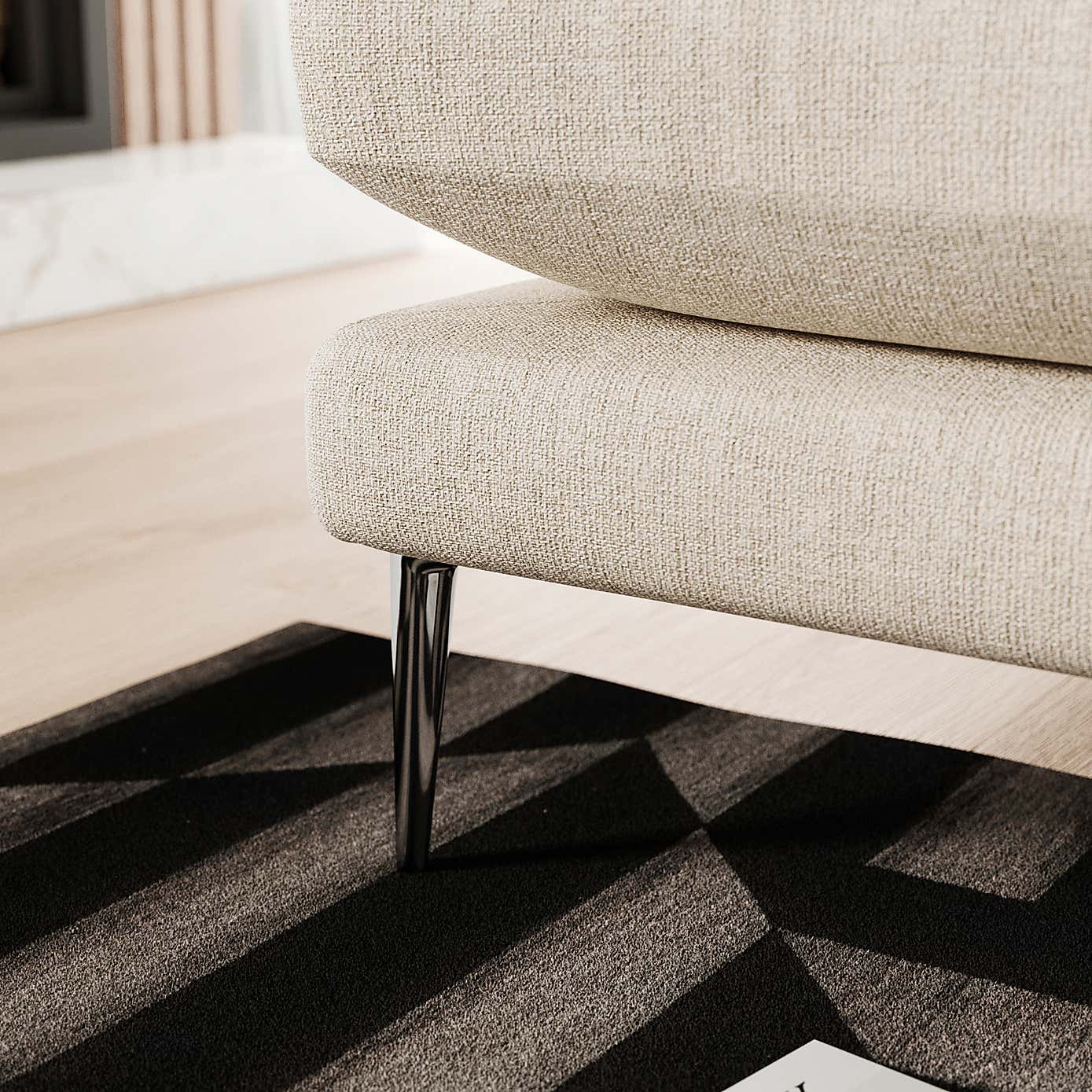 Lawson Chunky Tonal Weave Corner Chaise Sofa