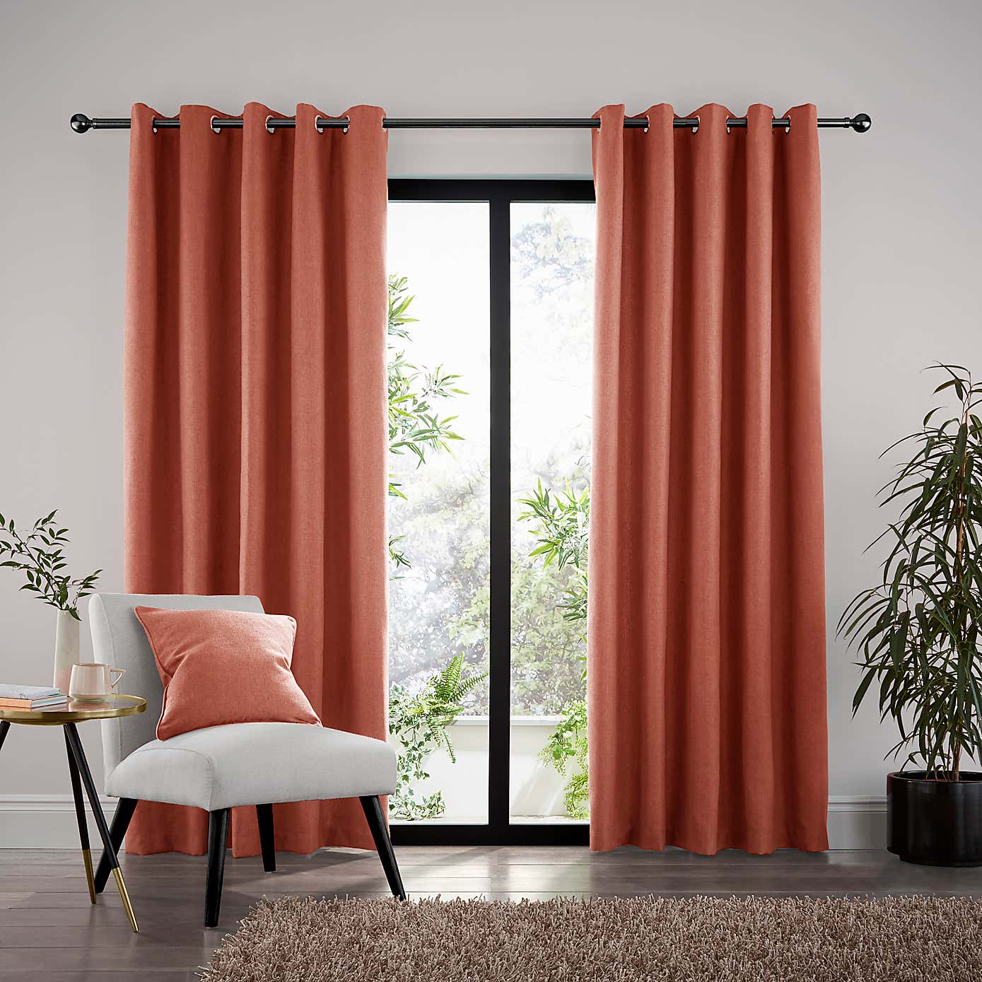 Jennings Natural Thermal Eyelet Curtains