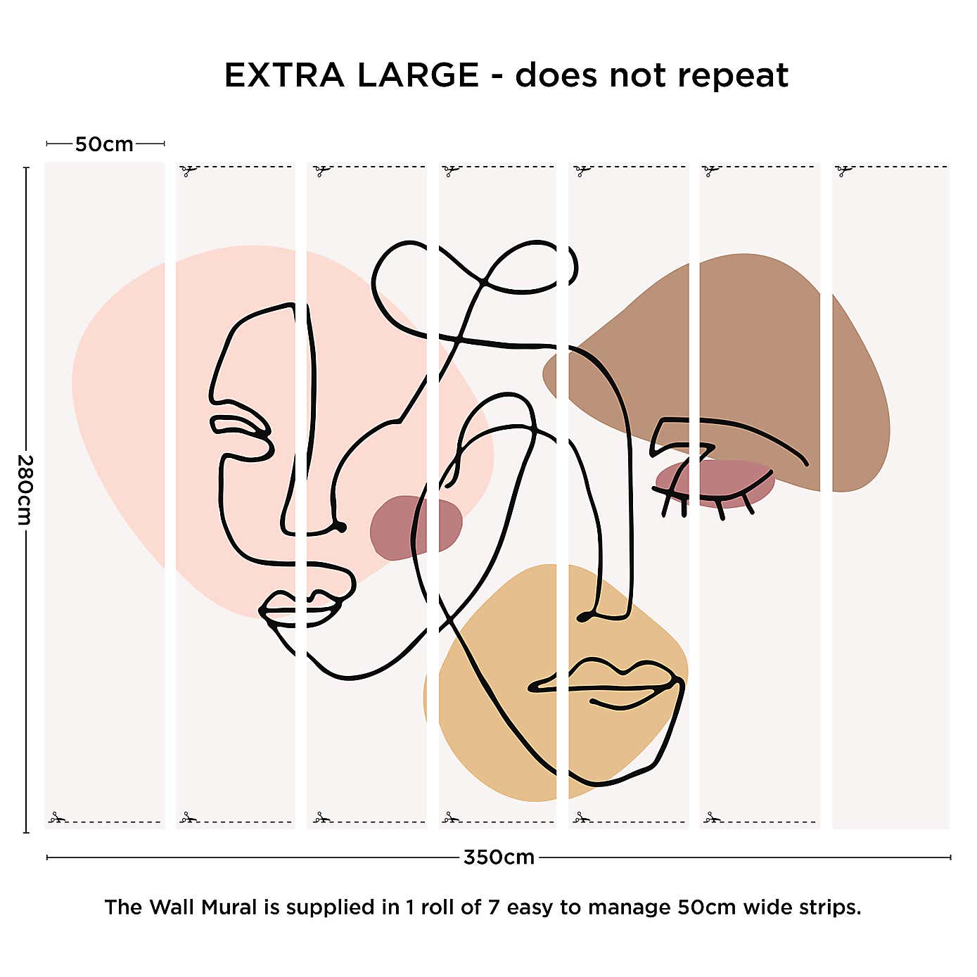 Abstract Faces Mural