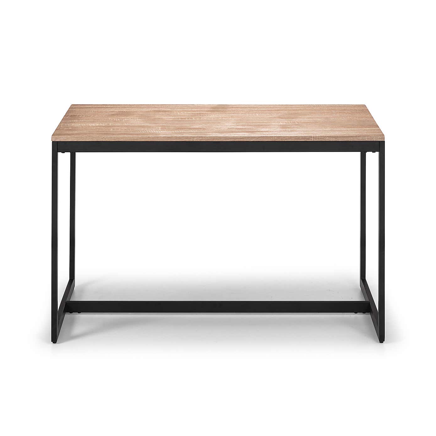 Tribeca 4 Seater Rectangular Dining Table with 2 Benches, Black