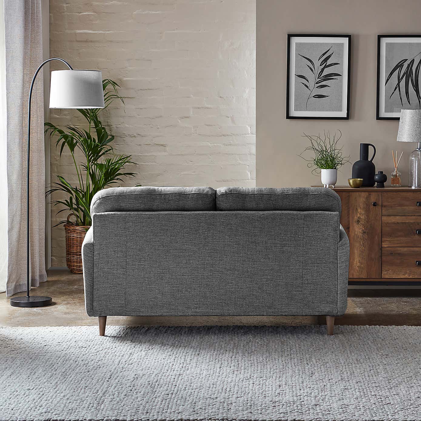 Sven Tonal Weave 2 Seater Sofa