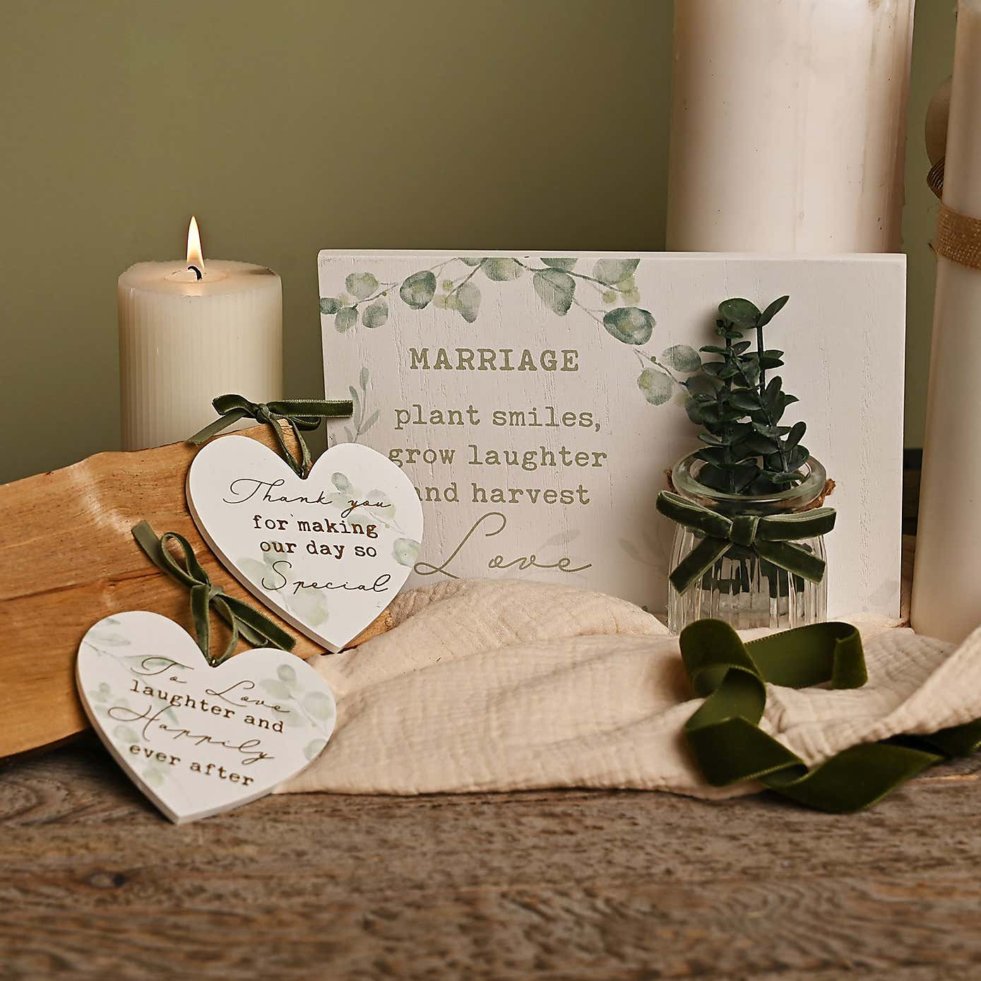 Love Story Marriage Jar Plaque