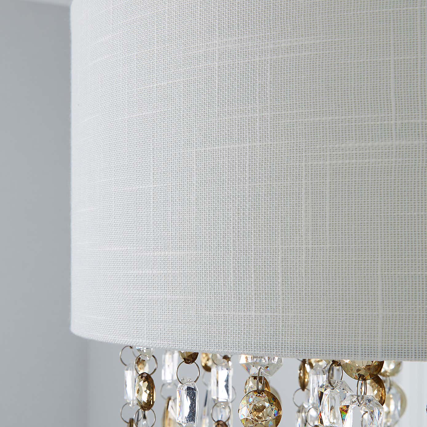 Mila Ivory Jewel Shade Easy Fit Pendant Shade