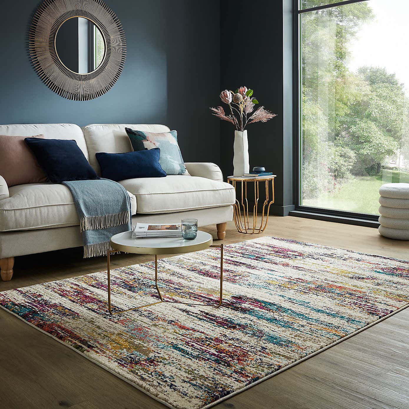 Refraction Abstract Rug