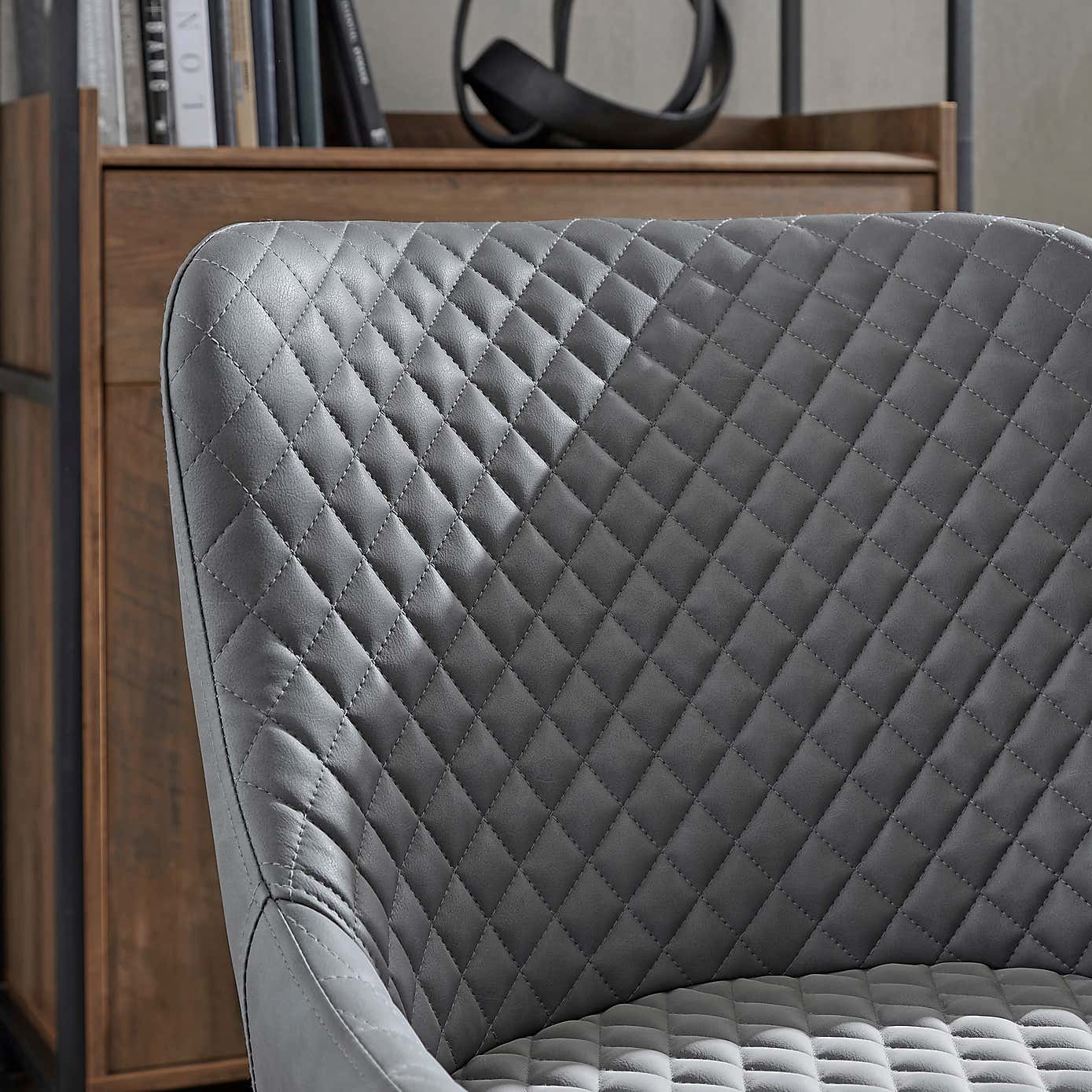 Set of 2 Montreal Dining Chairs, Faux Leather