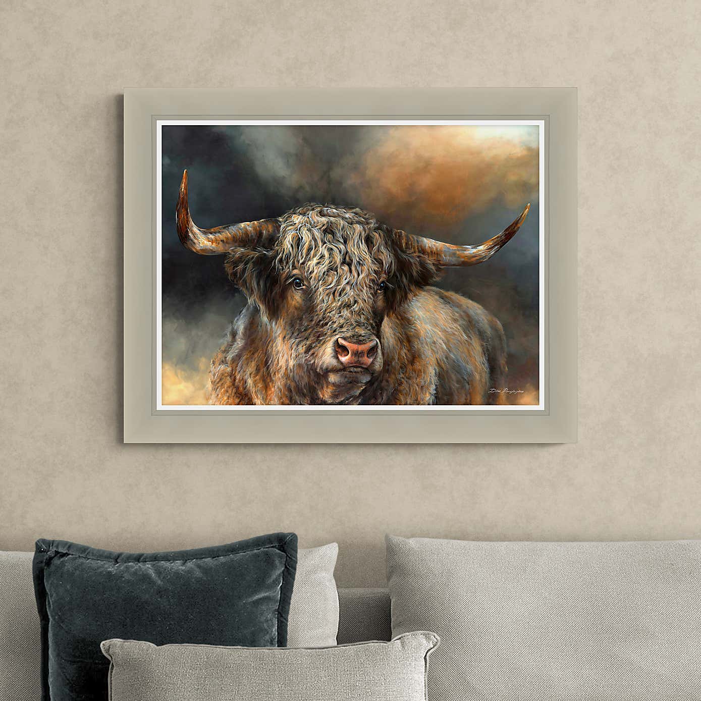 Kyloe Bull Framed Print