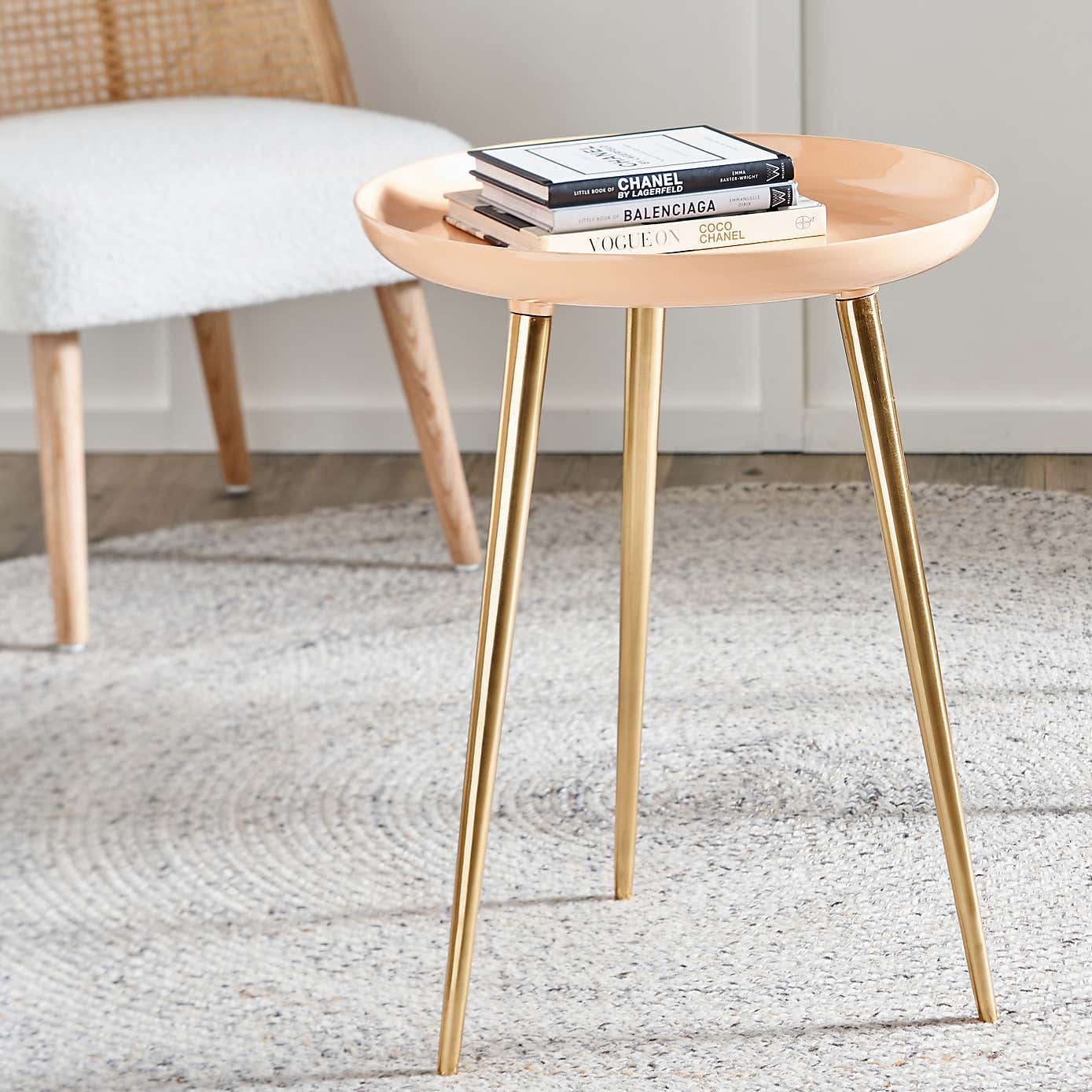 Seline Side Table, Metal