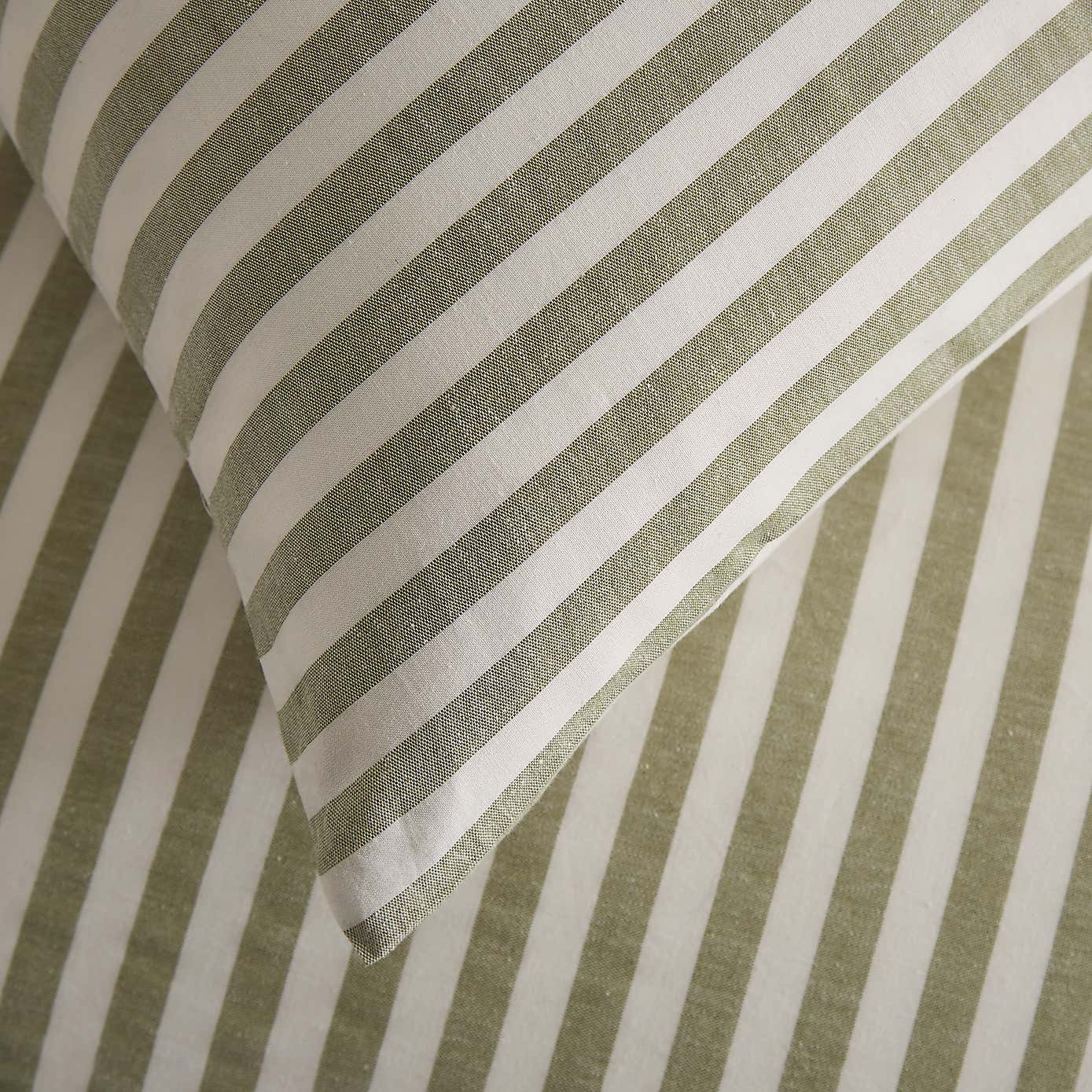Portloe Stripe Cotton Duvet Cover & Pillowcase Set