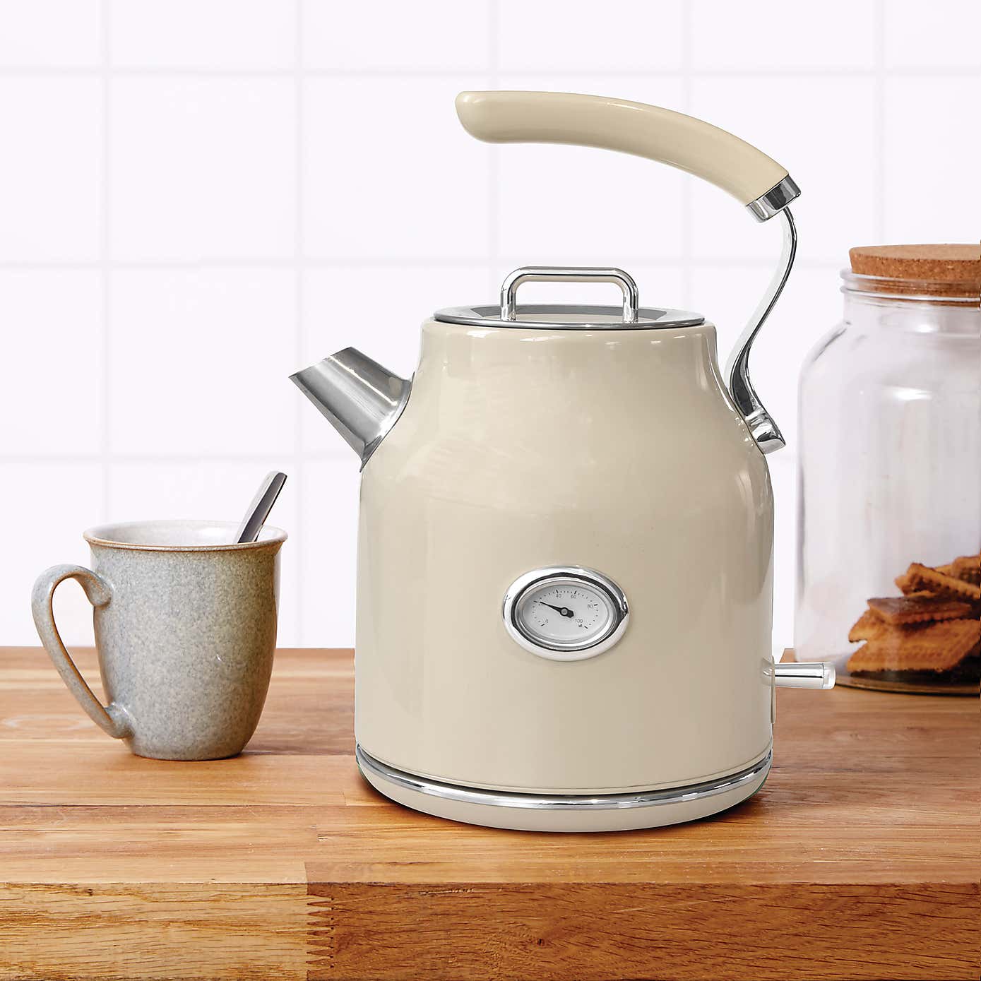 Retro 1.7L 3kW Cream Jug Kettle