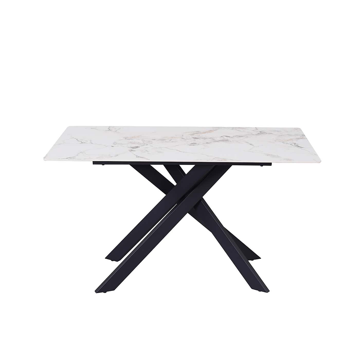 Indus Valley Aura Dining Table With 6 Aura Chairs