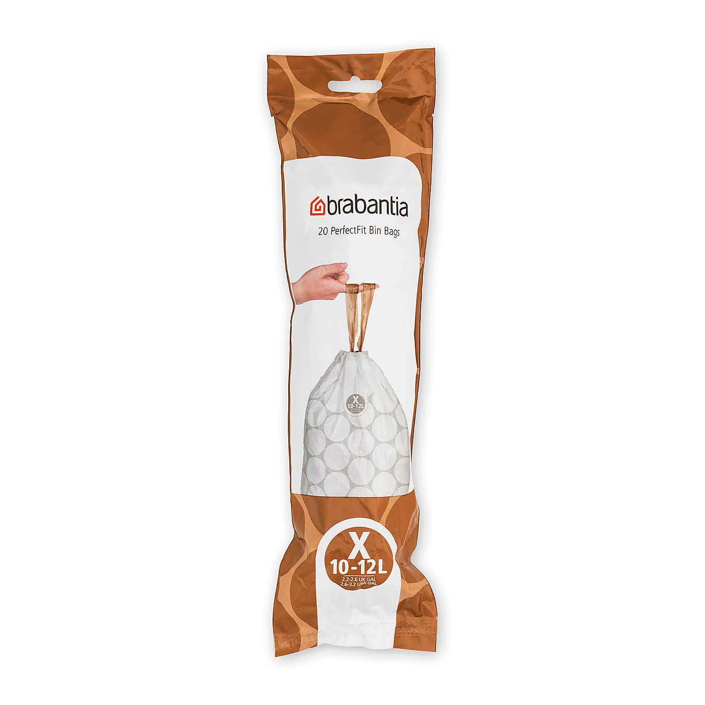 Brabantia PerfectFit Pack of 20 Size X 10-12 Litre Bin Bags