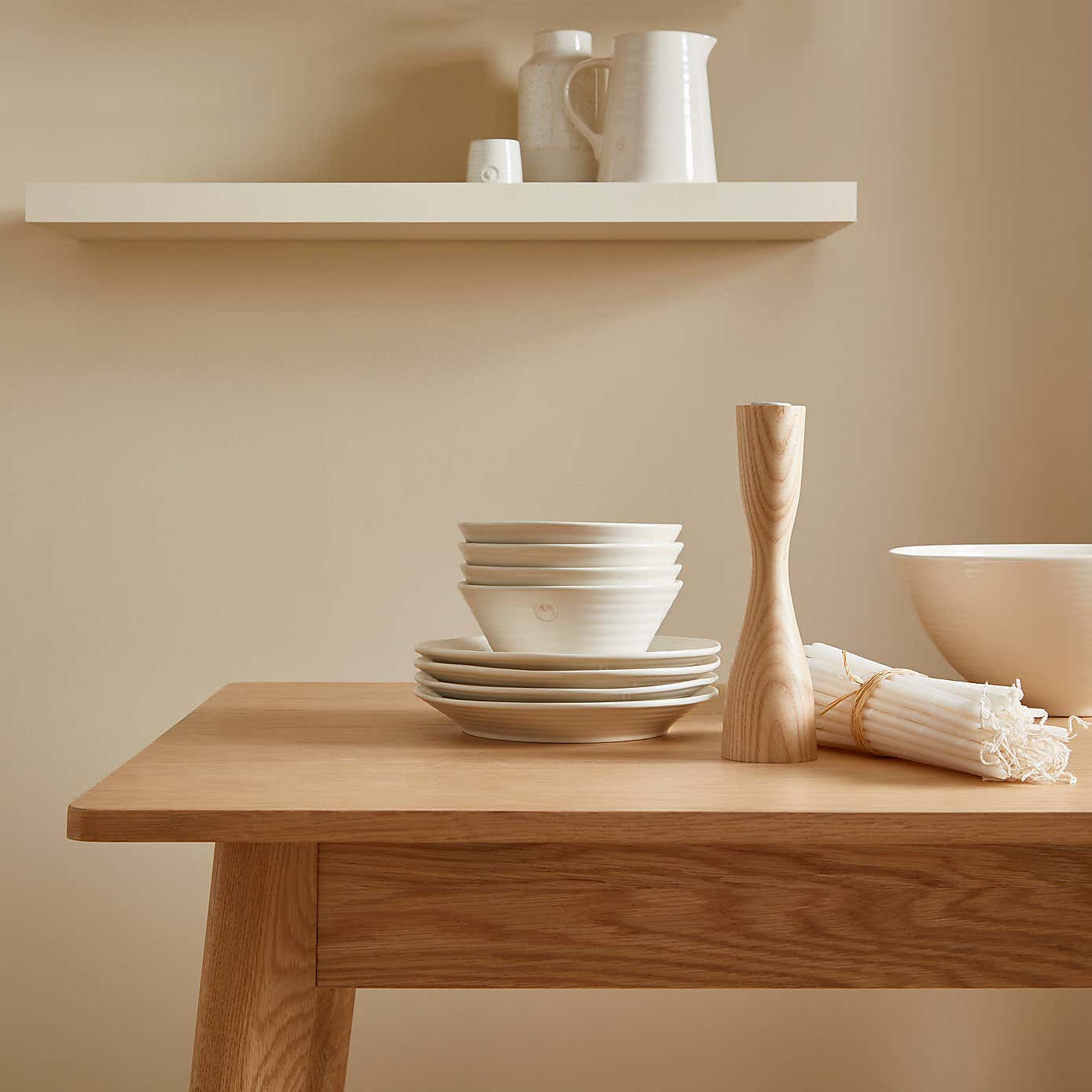 Dunelm White Sand Eggshell Emulsion Paint