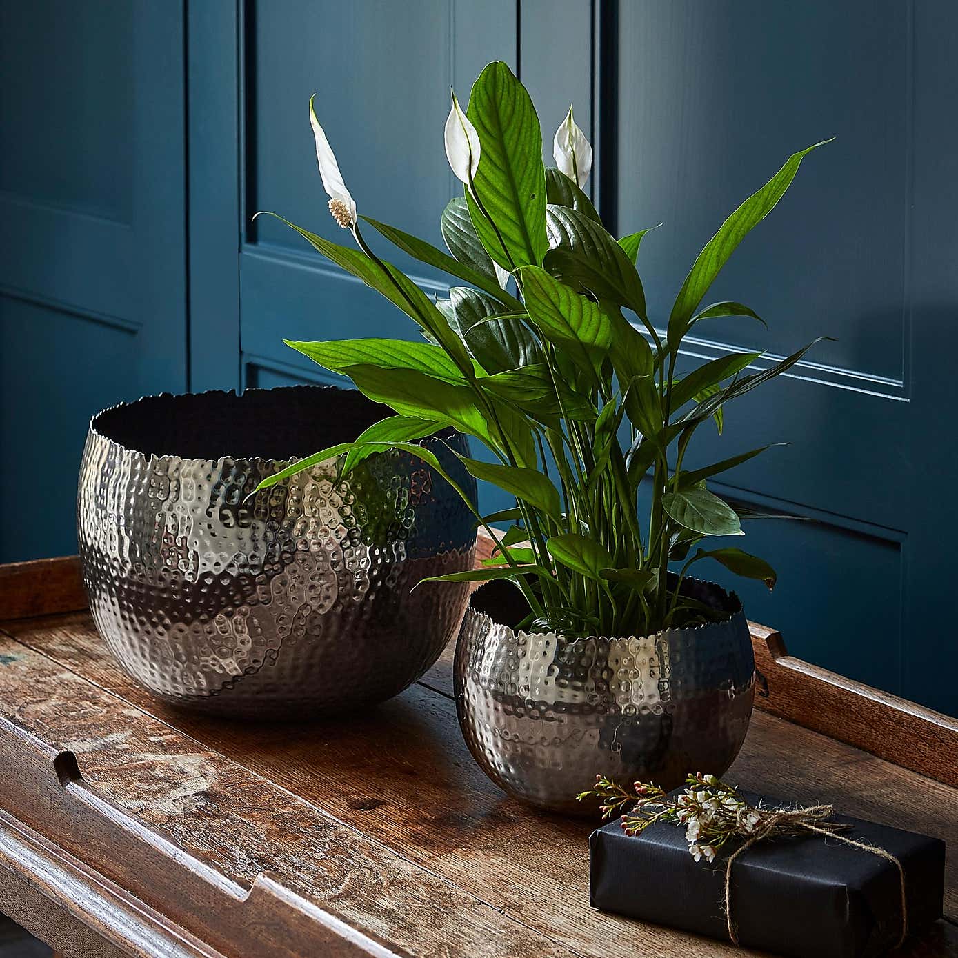 Hammered Bowl Plant Pot