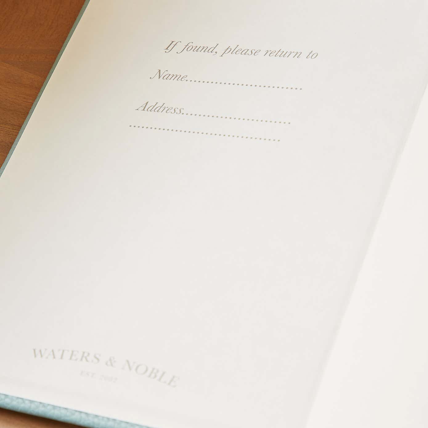 Waters and Noble Premium Faux Leather Notebook