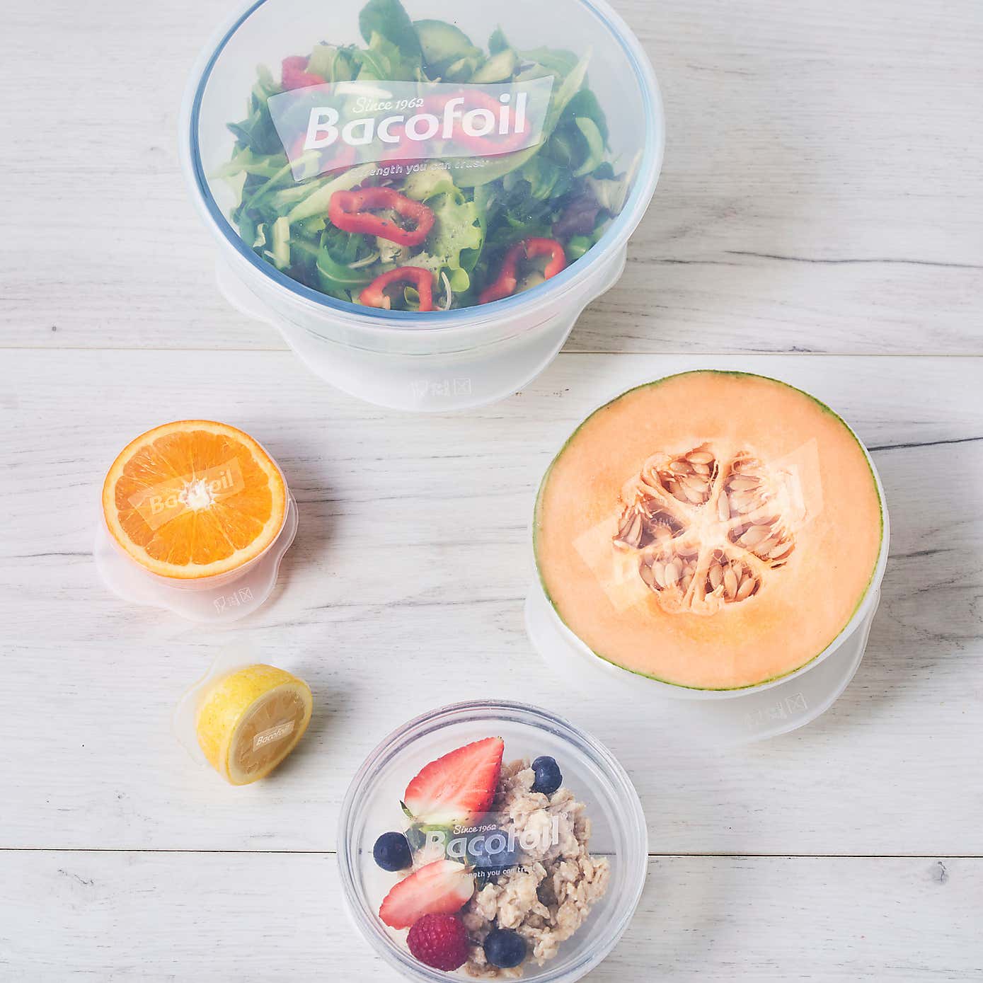 Set of 2 Bacofoil Medium Silicone Lids