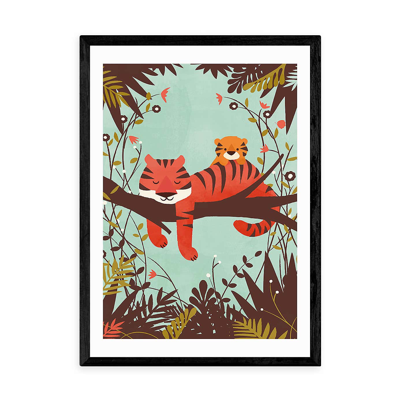 East End Prints Sleeping Tiger Print