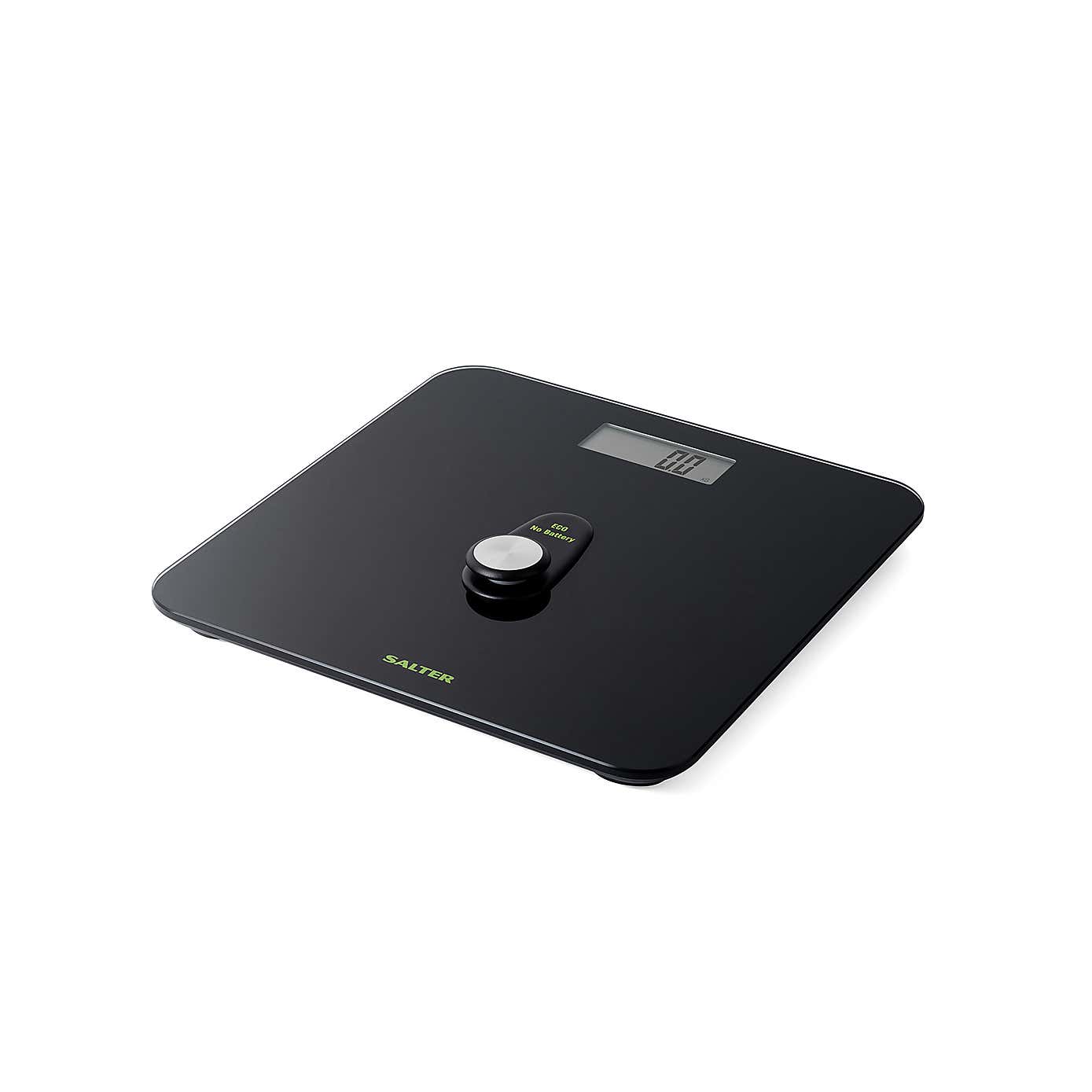 Salter Black Eco Power Bathroom Scale
