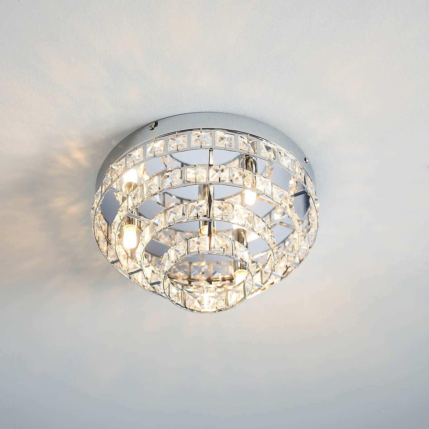 Vogue Motown 4 Light Flush Ceiling Fitting