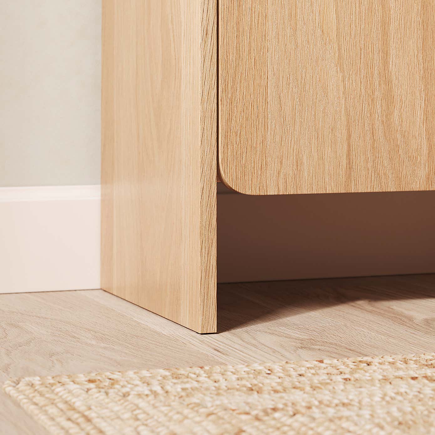 Bennett Console Table, Light Oak