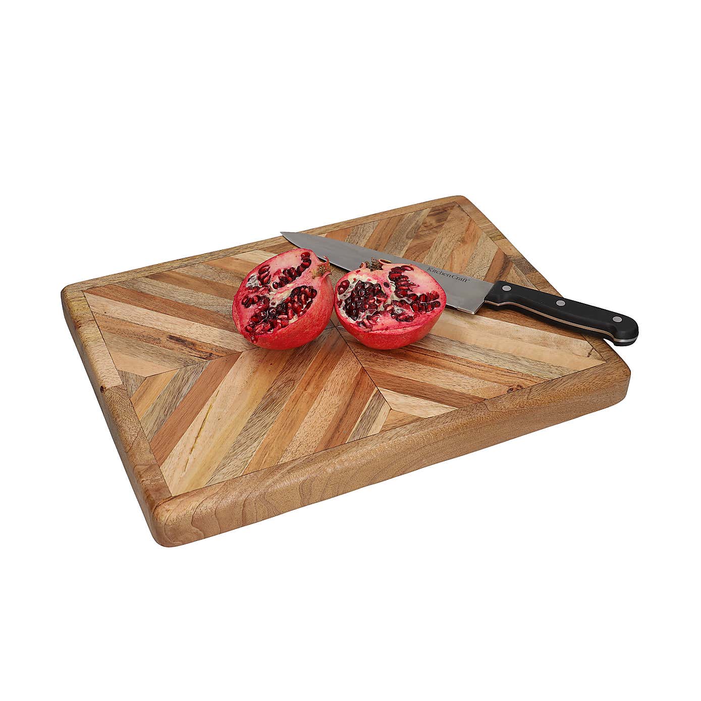 KitchenCraft Thick Wooden Butcher's Block Chopping Board