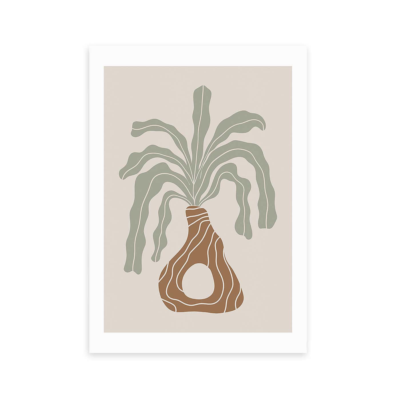 East End Prints Modern Vase Framed Print