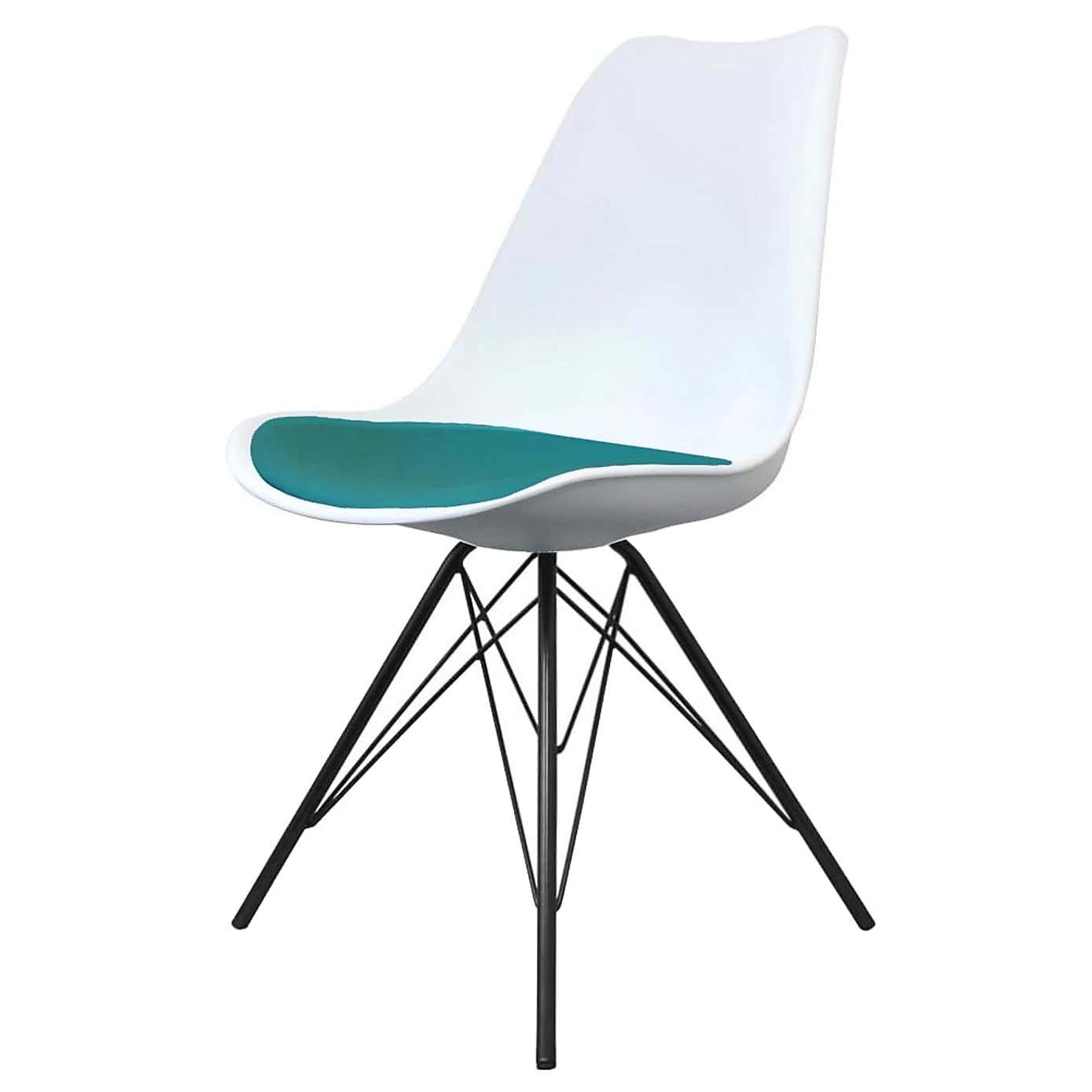 Fusion Living Soho White Plastic Dining Chair