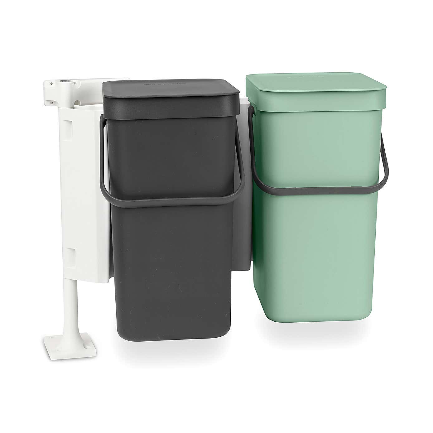 Brabantia Sort and Go Built in Bin 2 x 12L Jade Green Grey