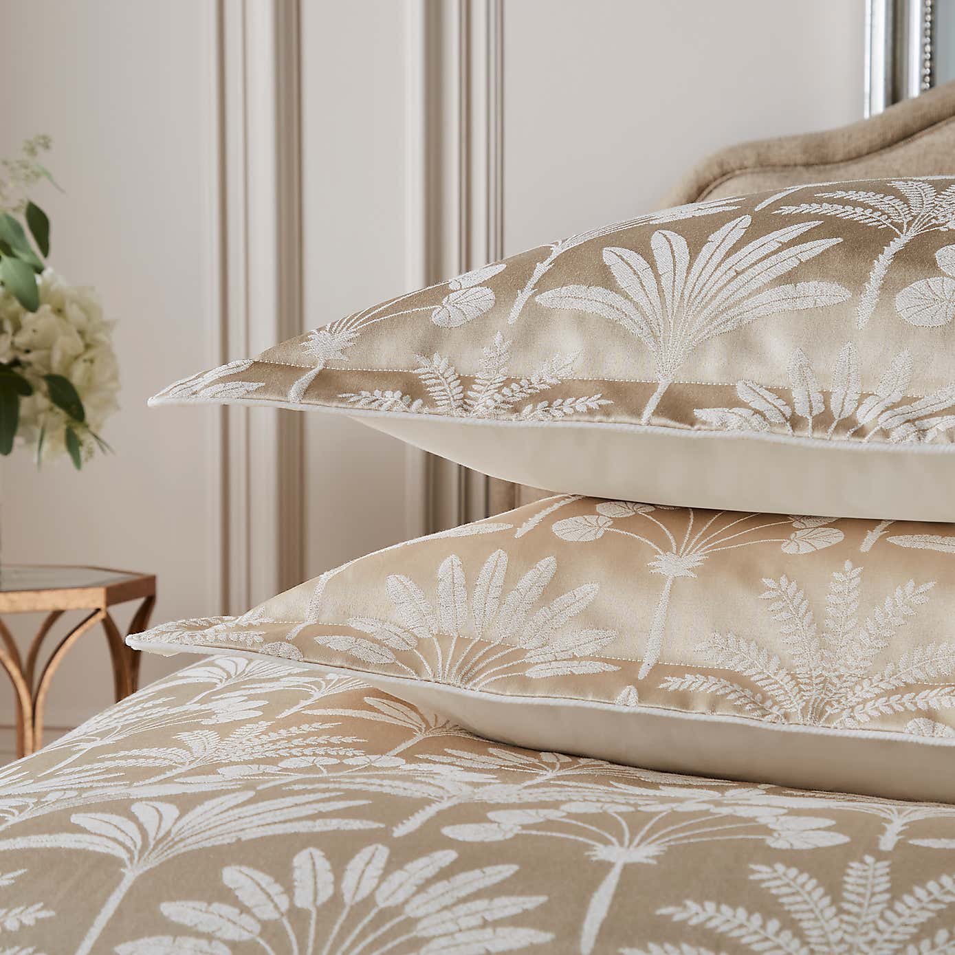 Dorma Luxe Palms Oxford Pillowcase Pair
