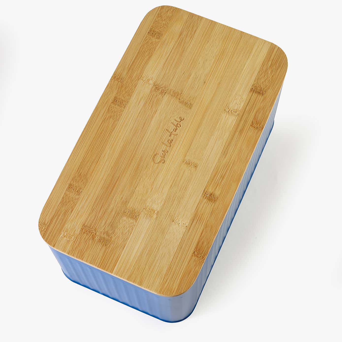 Sur La Table Blue Bread Bin