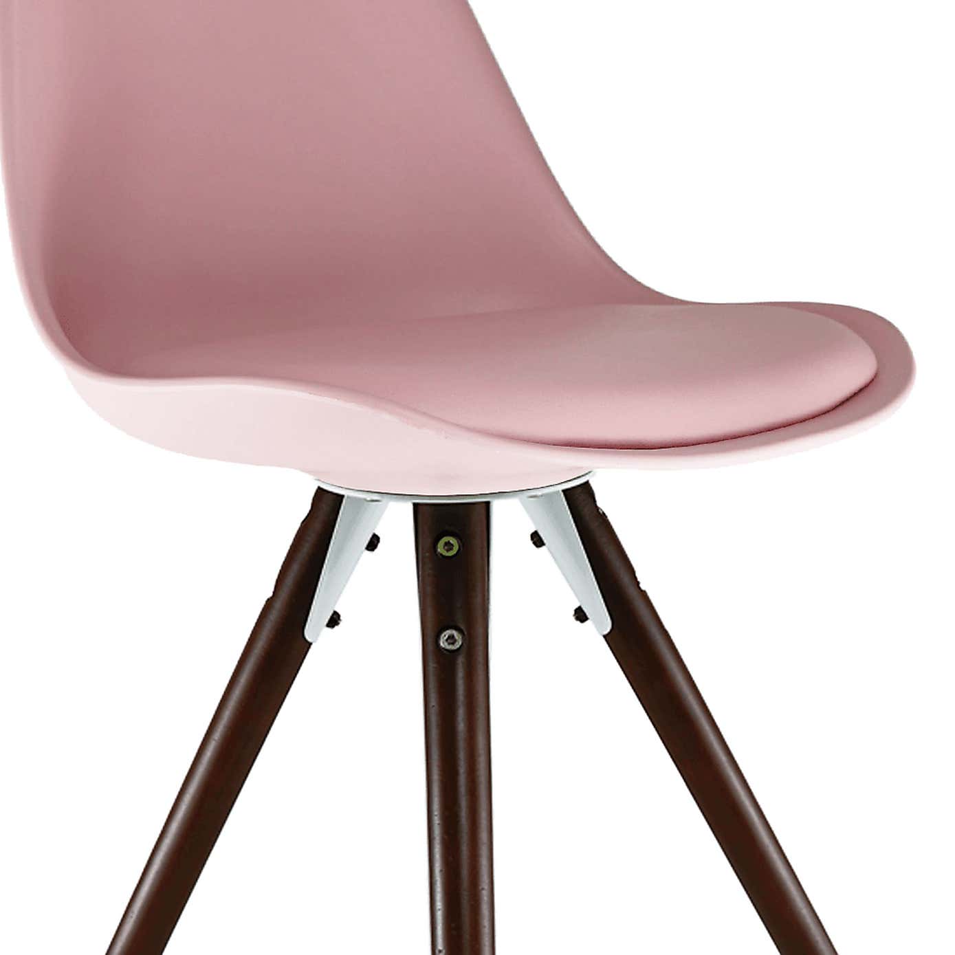 Fusion Living Soho Plastic Dining Chair with Pyramid Legs
