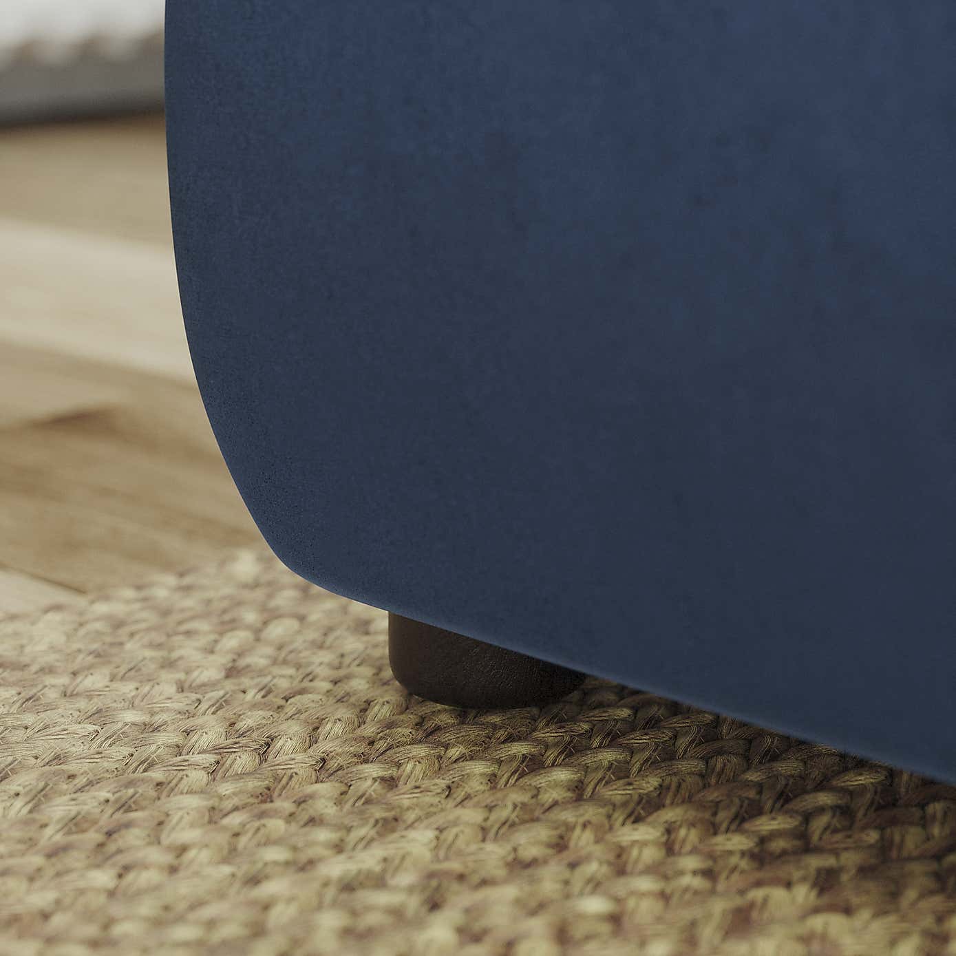 Blake Curved Arm Opulent Velvet Corner Chaise Sofa