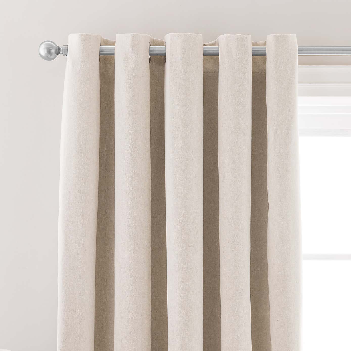 Luna Brushed Blackout Eyelet Curtains