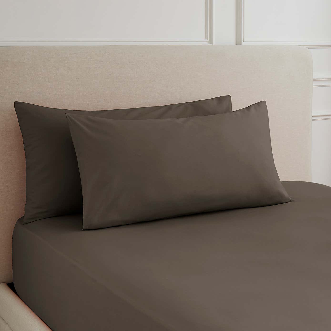 Hotel 230 Thread Count Percale Large Standard Pillowcase Pair