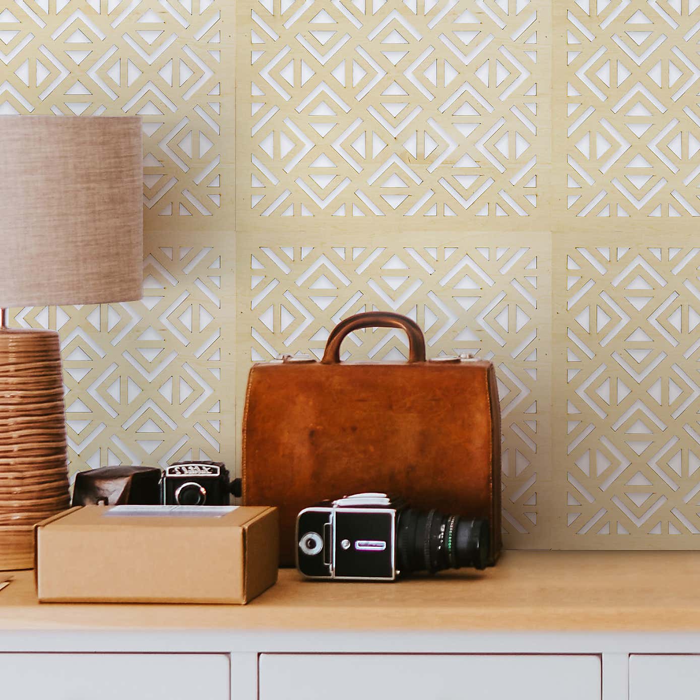 Decorative Geometric Wooden Tiles