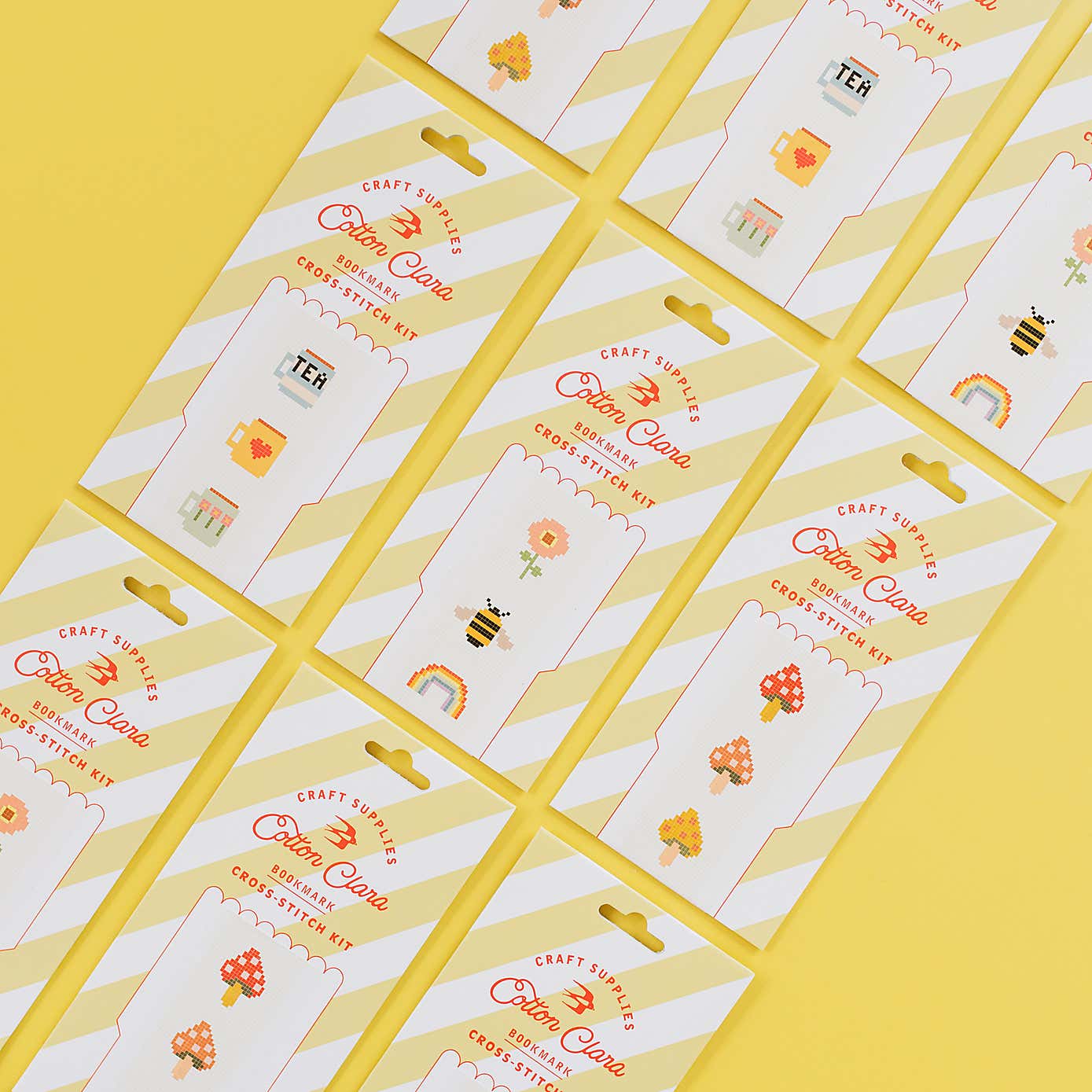 Cotton Clara Nature Bookmark Cross Stitch Kit