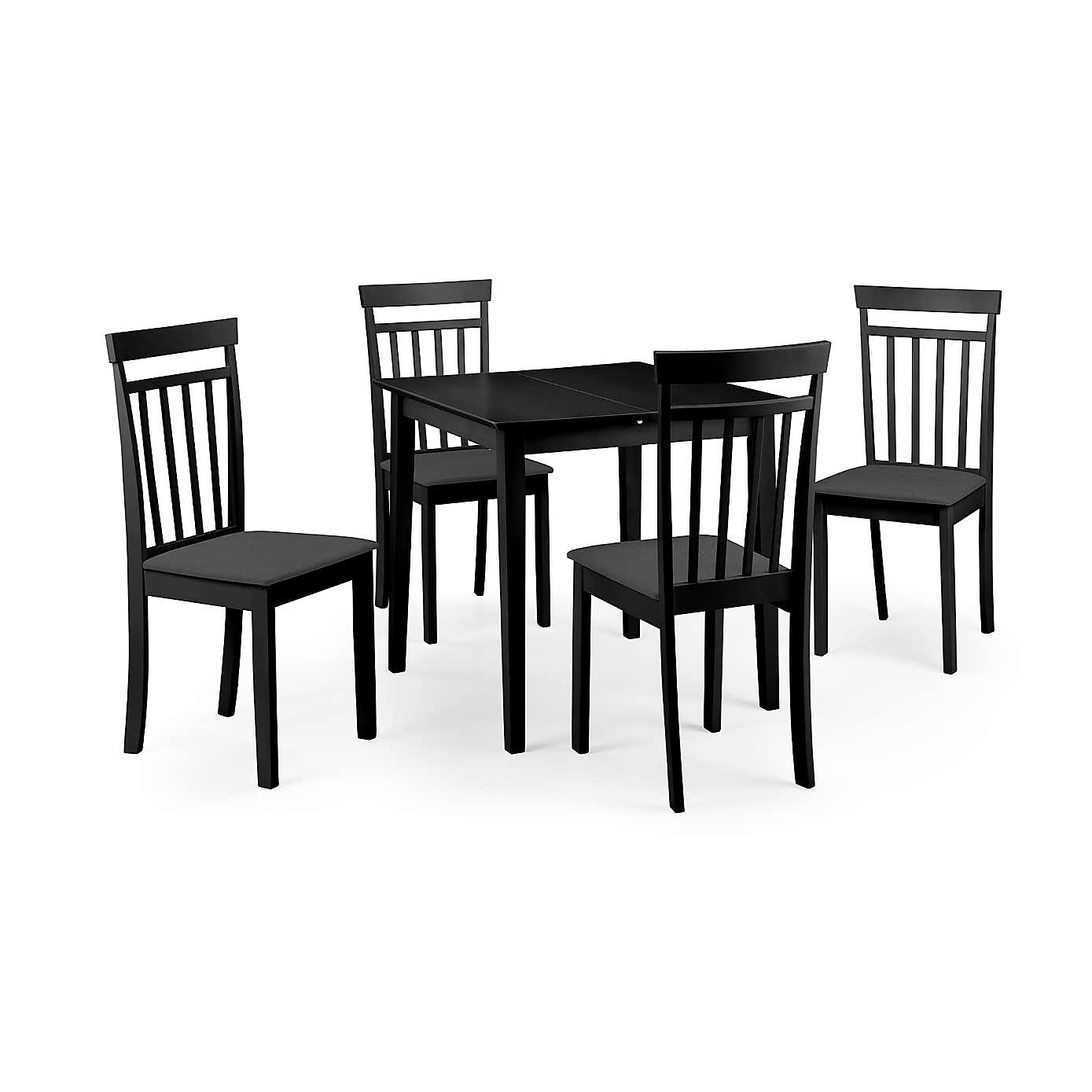 Rufford Square Dining Set with 4 Coast Chairs