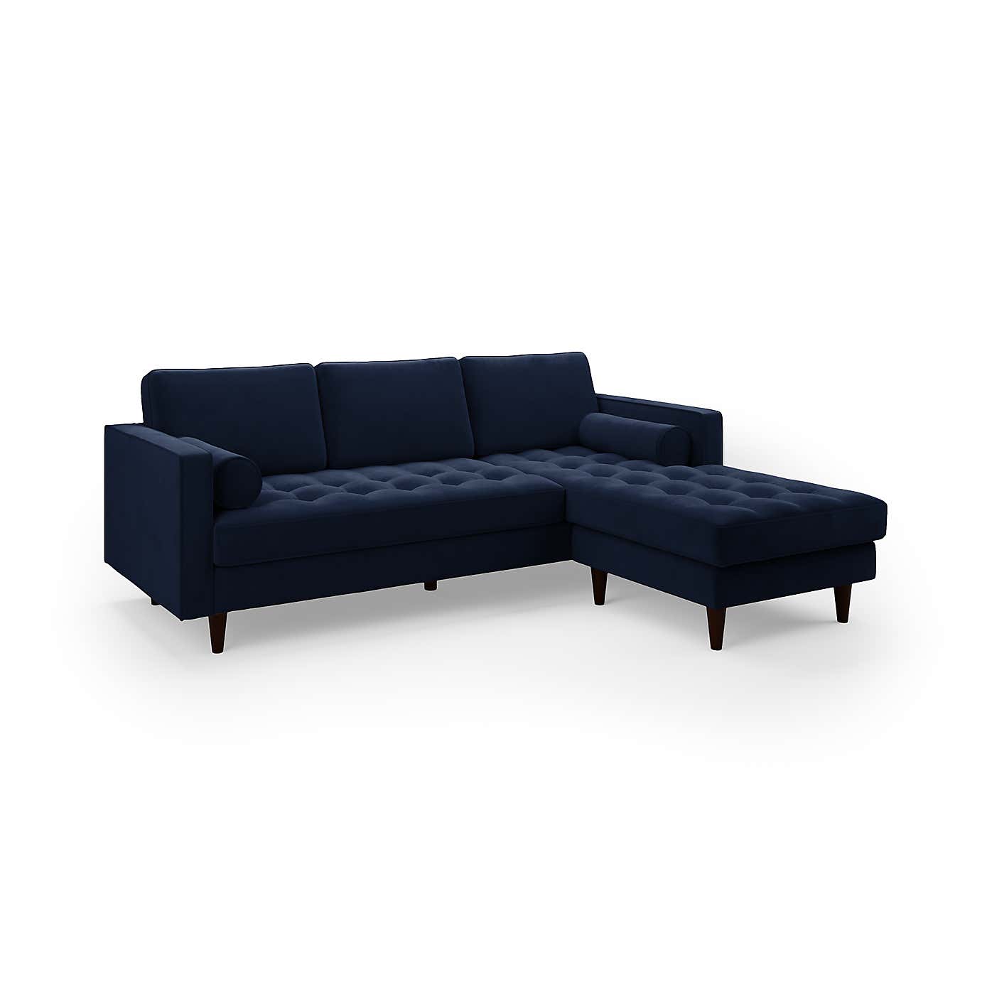 Zoe Velvet Left Hand Corner Sofa