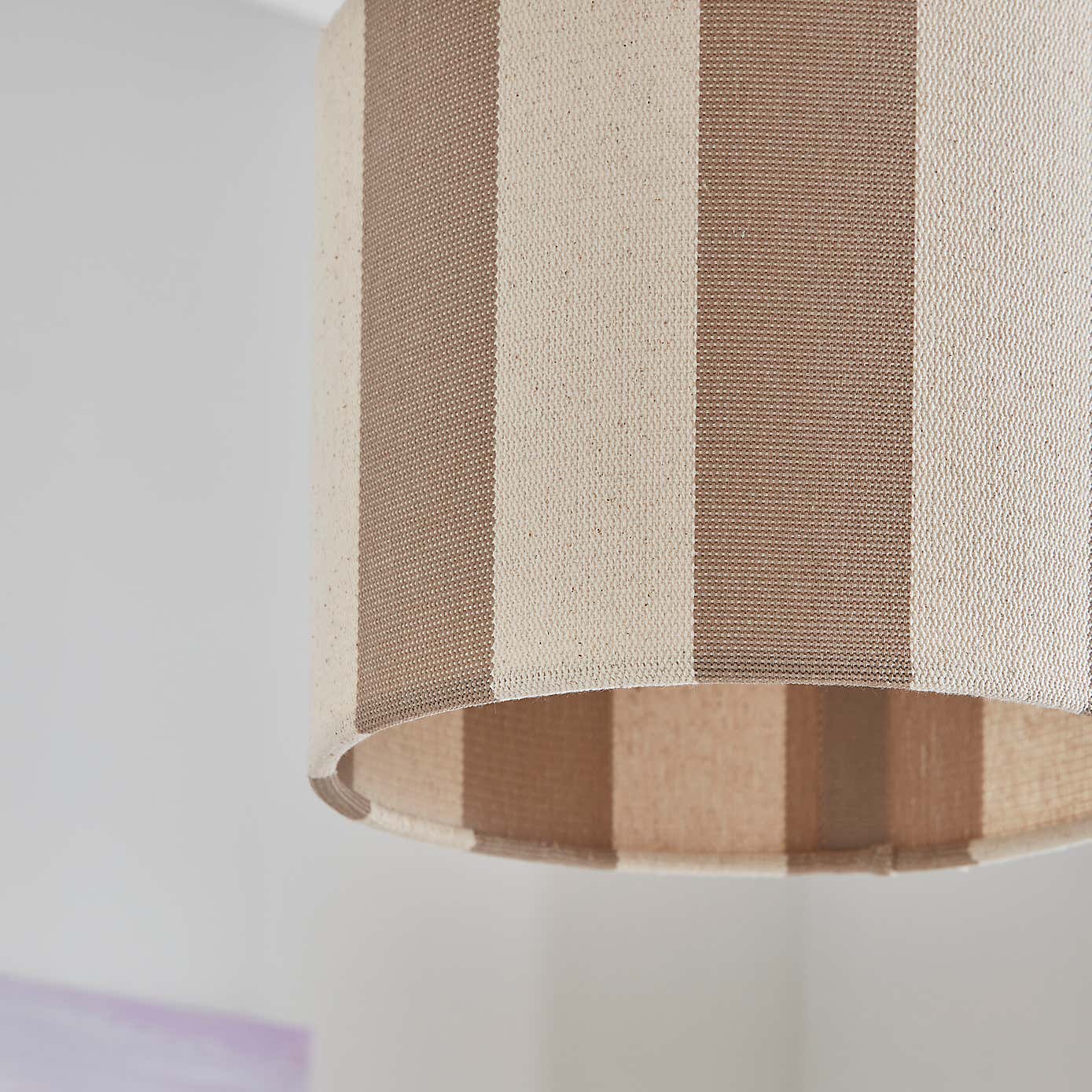 Beatrice Stripe Drum Lamp Shade
