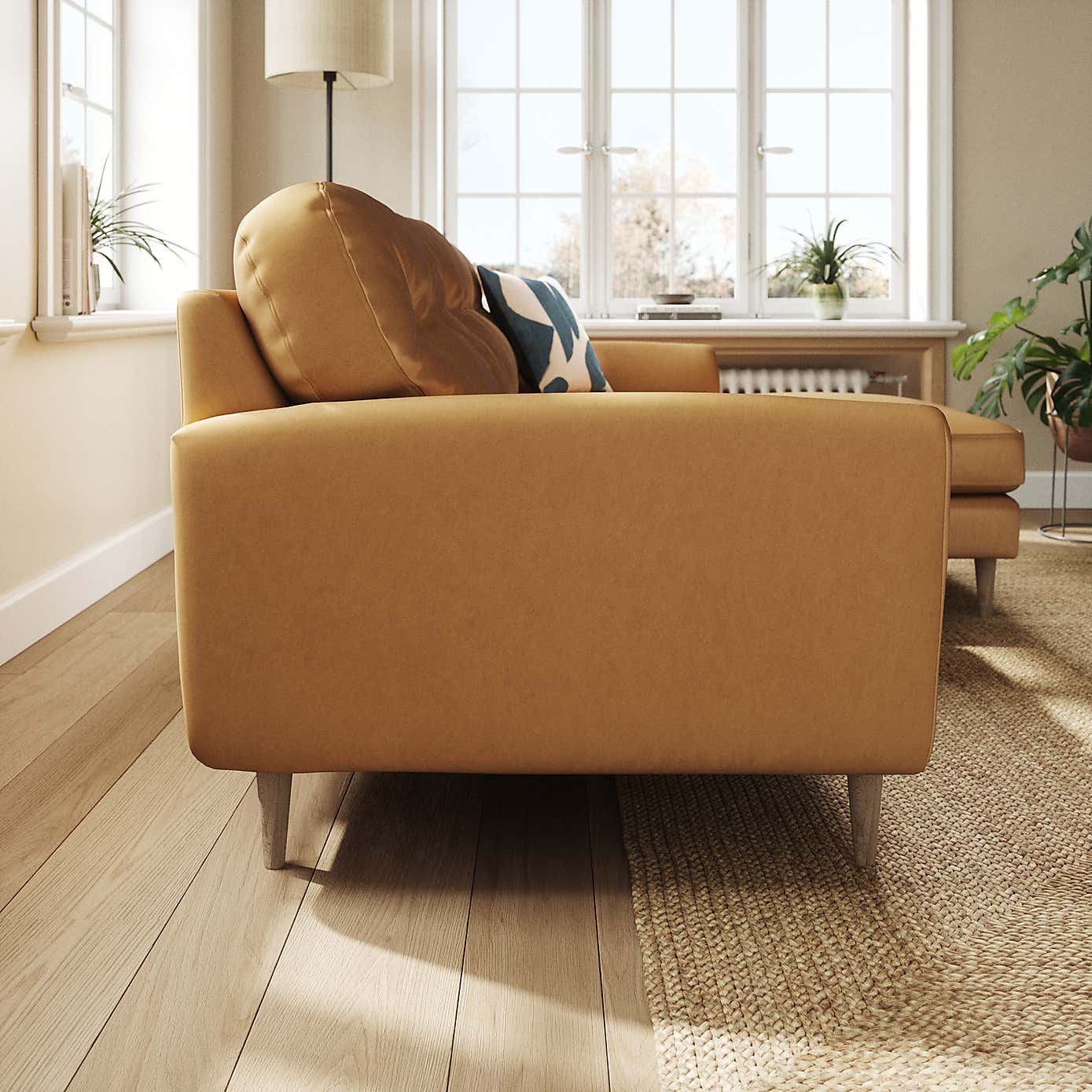 Sven Opulent Velvet Large Corner Chaise Sofa