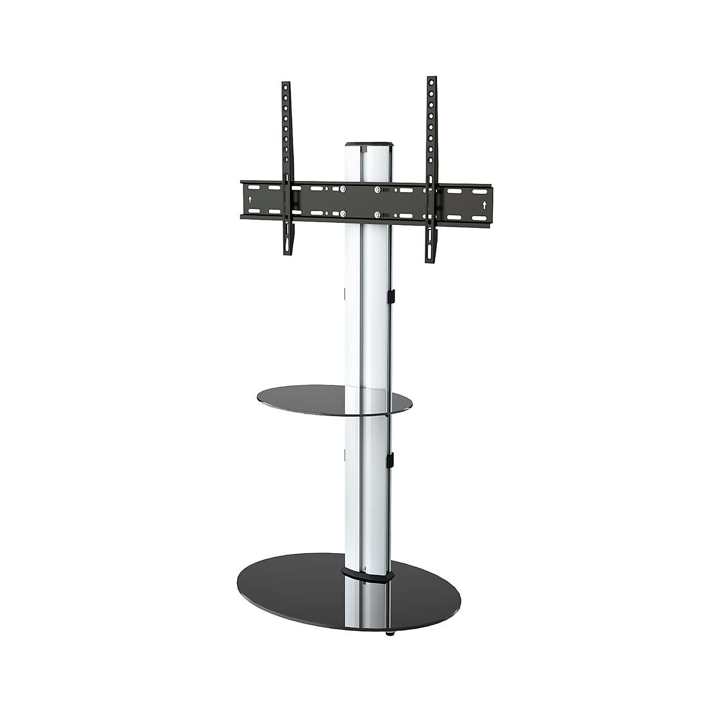 Eno Pedestal TV Stand with Shelf