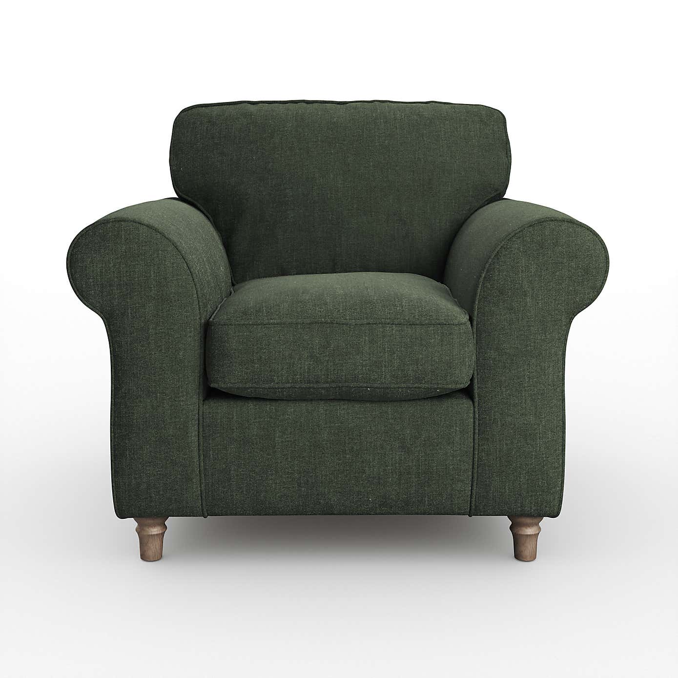 Flori Armchair, Tonal Plush Chenille