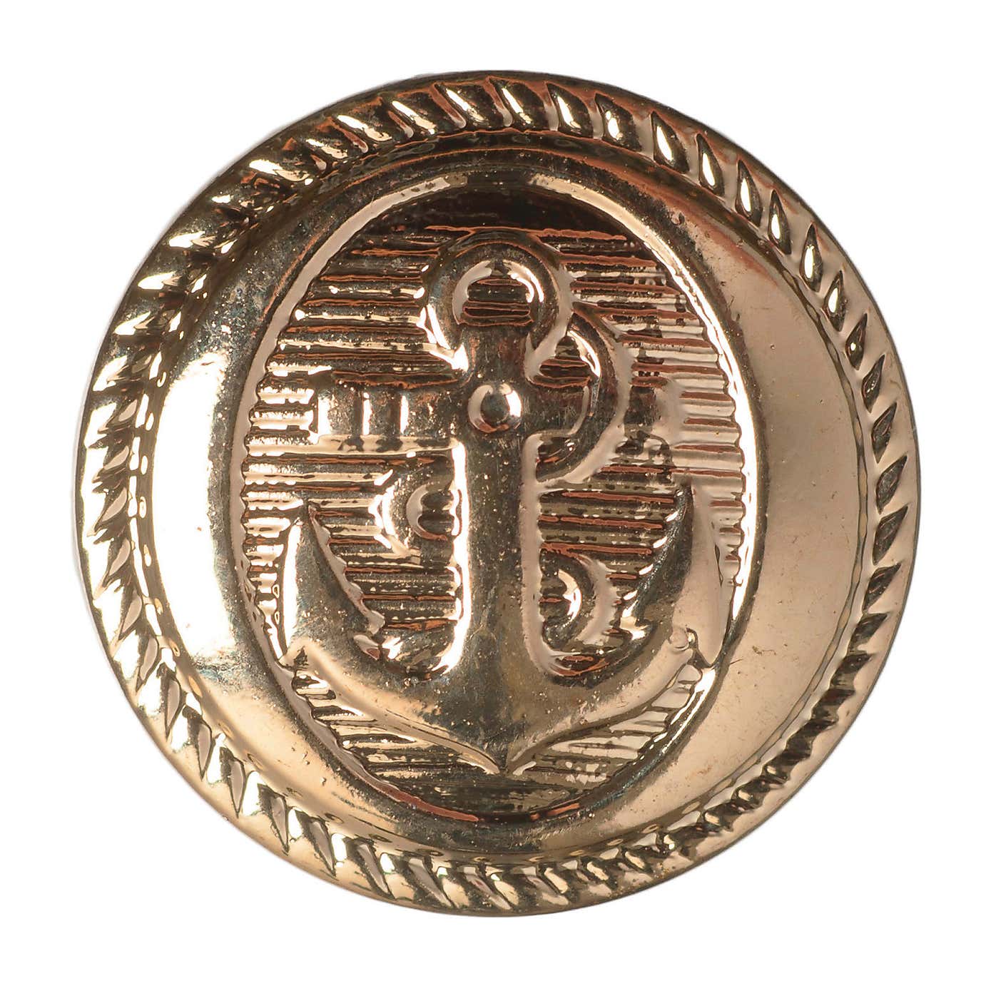 Pack of Seven Gold-Look Metal Buttons