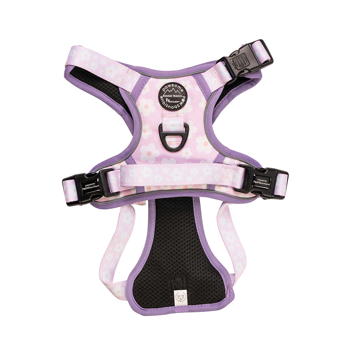 Pink Flowers Tough Trails Dog Harness