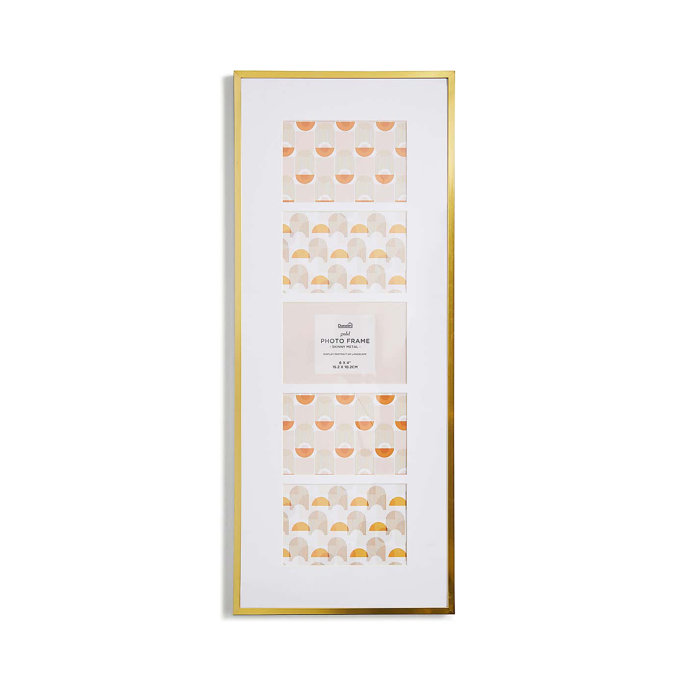 Skinny Metal Panel Multi Photo Frame