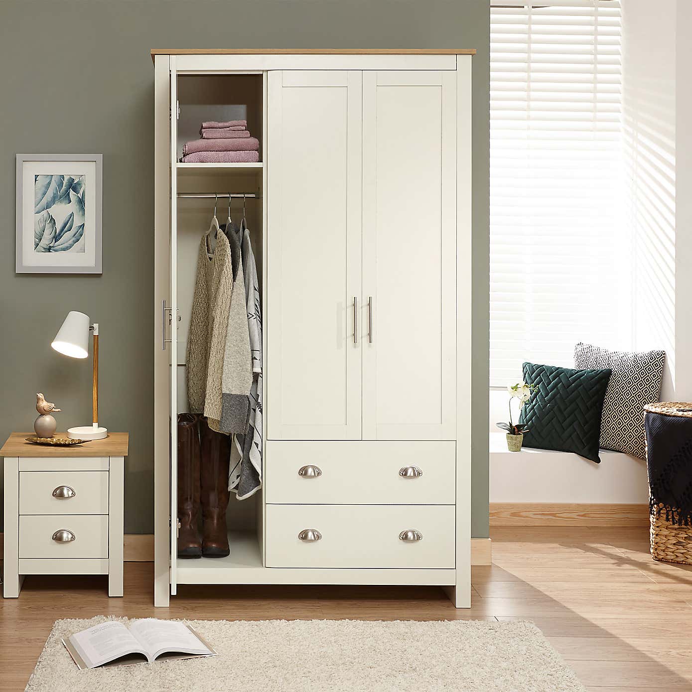 Lancaster Triple Wardrobe