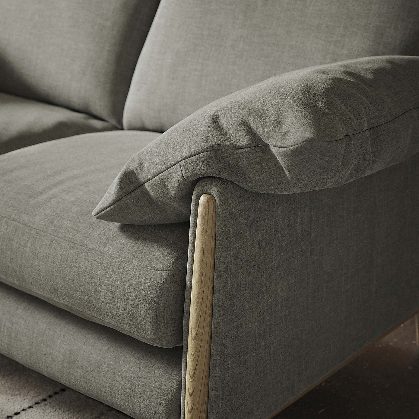 Hector Tonal Plush Chenille 3 Seater Sofa