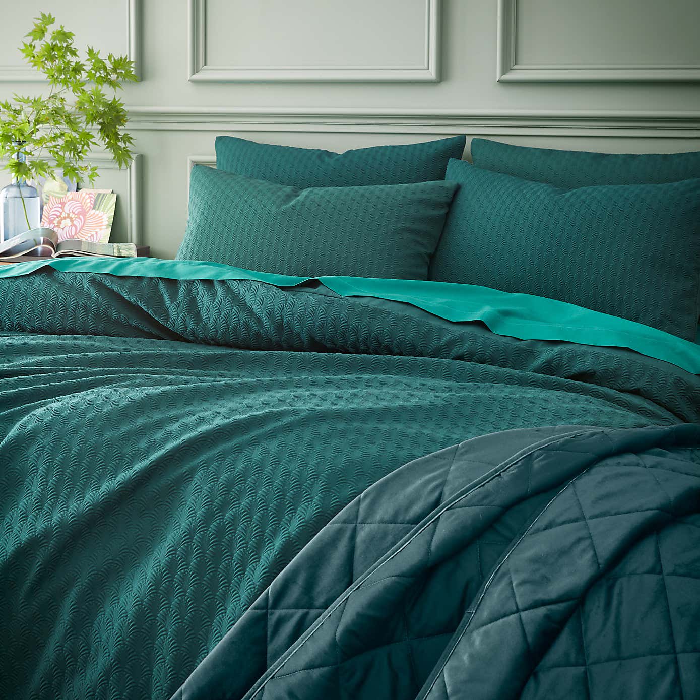 Deco Fan Duvet Cover and Pillowcase Set