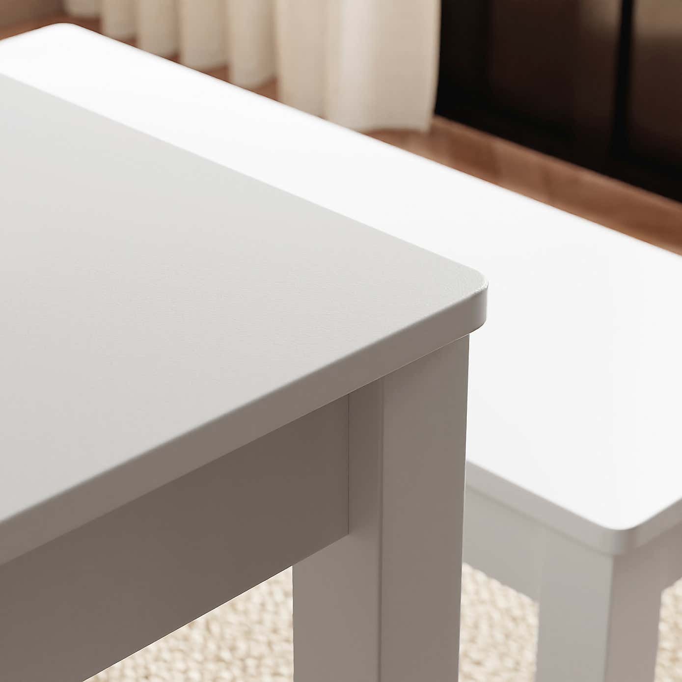 Lynton 4 Seater Dining Table and Bench Set